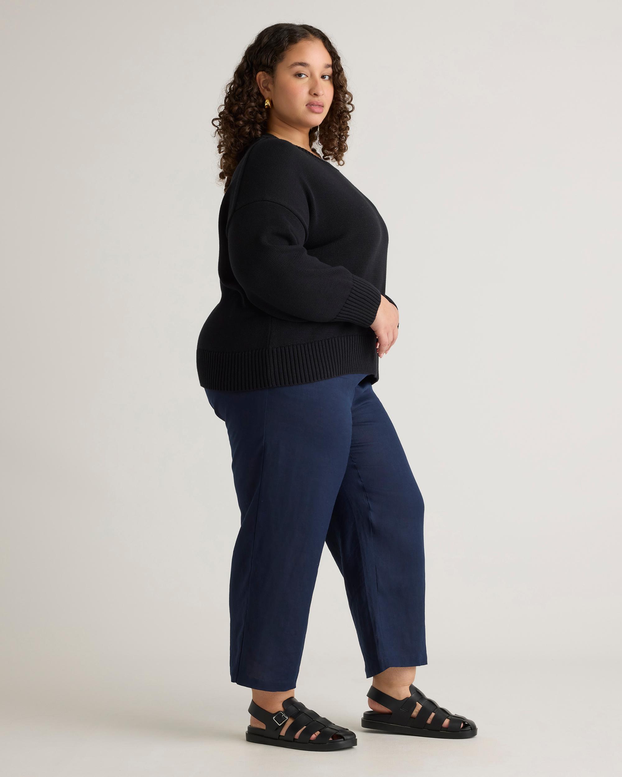 Quince | Women's Boyfriend Crew Sweater Organic Cotton Product Image