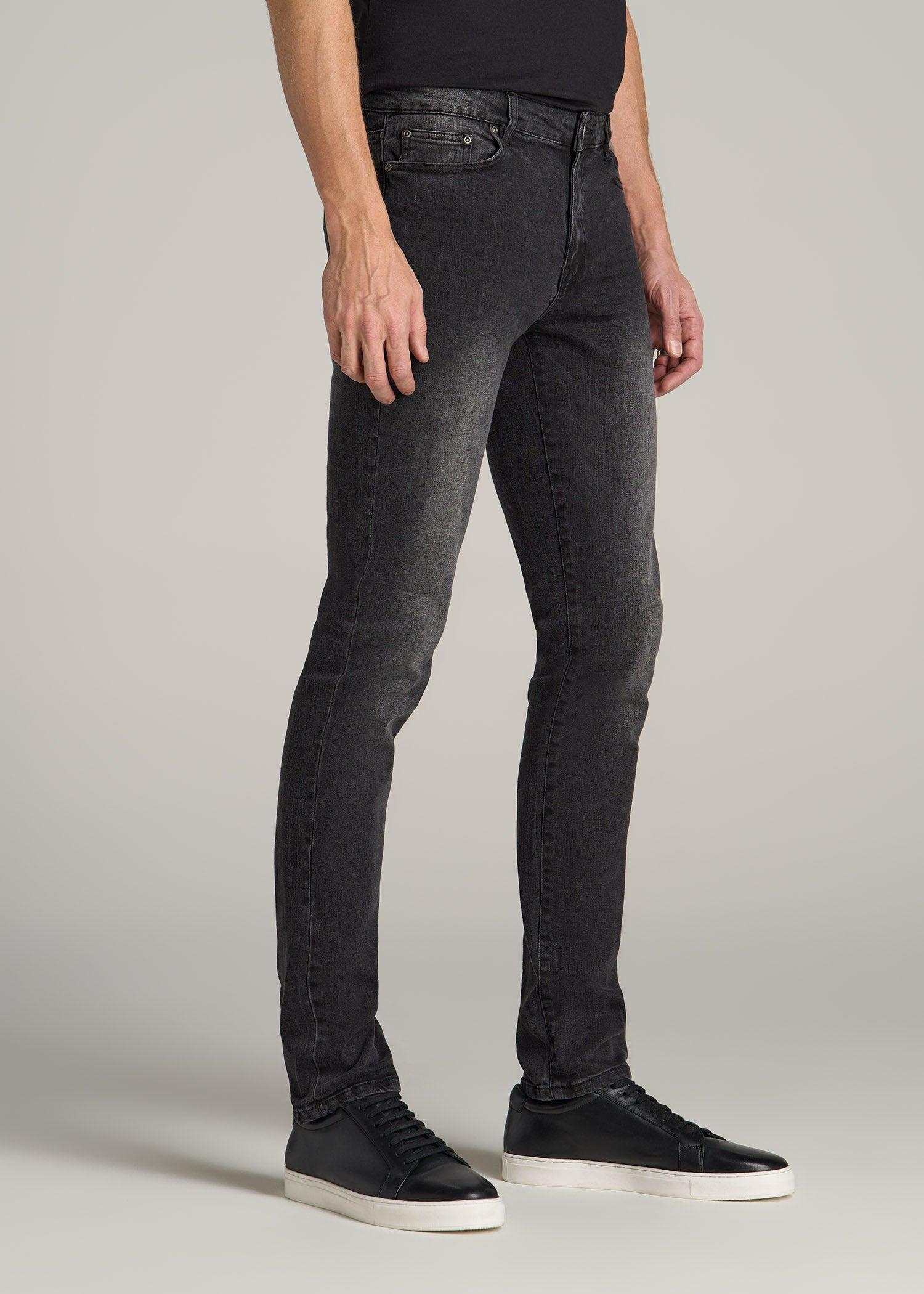 Dylan Slim Fit Jeans for Tall Men in Dark Smoke Male Product Image