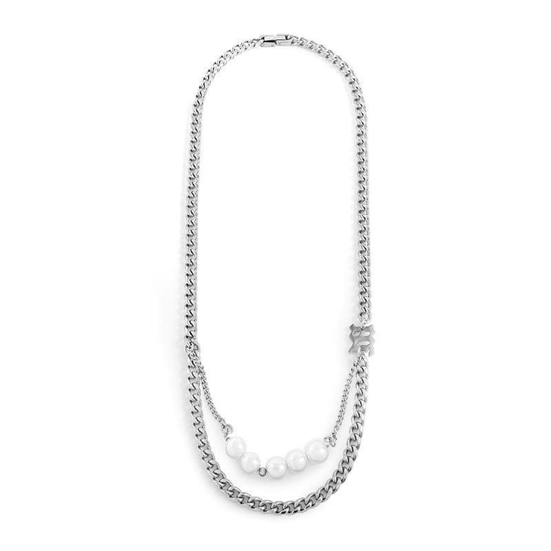 PEARL DOUBLE LAYER CHAIN NECKLACE Product Image