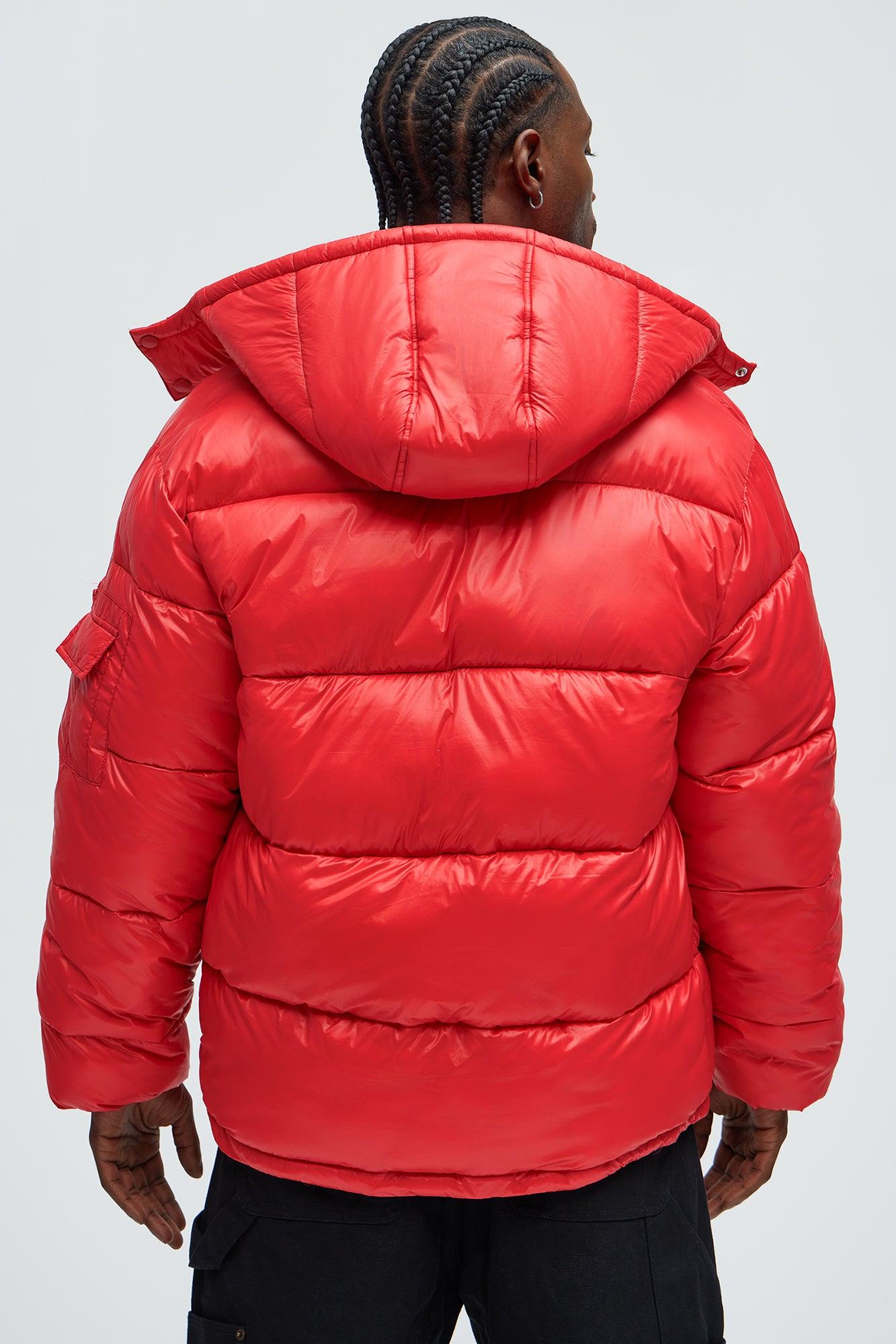 Nixer Puffer Jacket - Red Male Product Image
