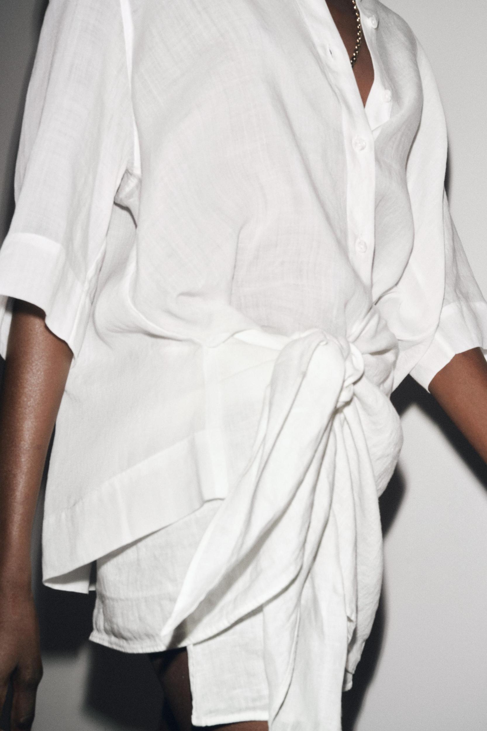 ZW COLLECTION 100% LINEN SHORT SKIRT Product Image