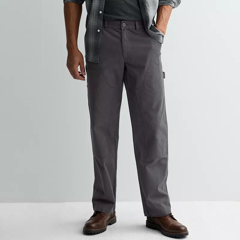 Mens Sonoma Goods For Life Straight-Fit Canvas Carpenter Pants Product Image