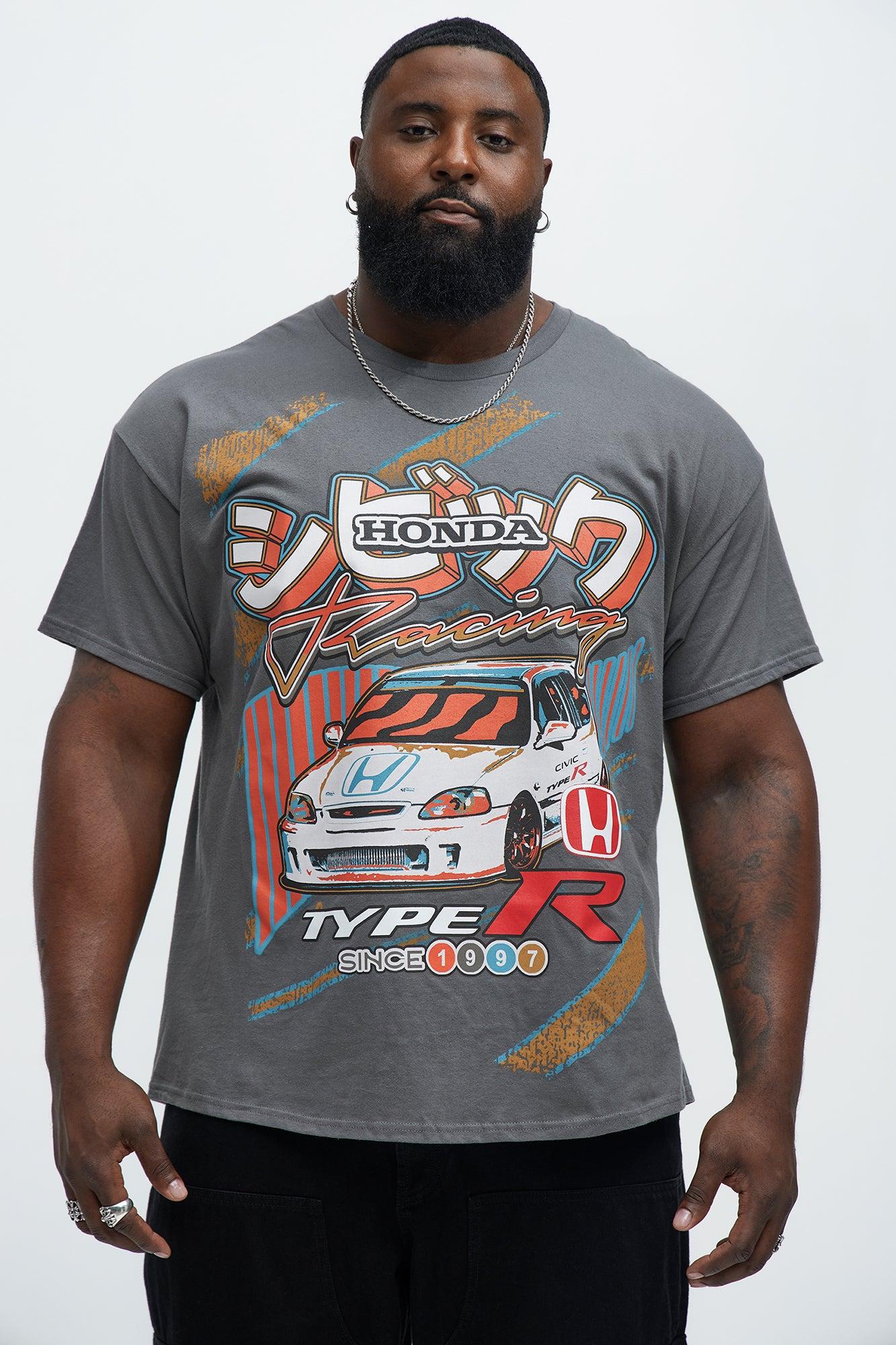 Honda Racing Hatchback Type R Short Sleeve Tee - Charcoal Product Image