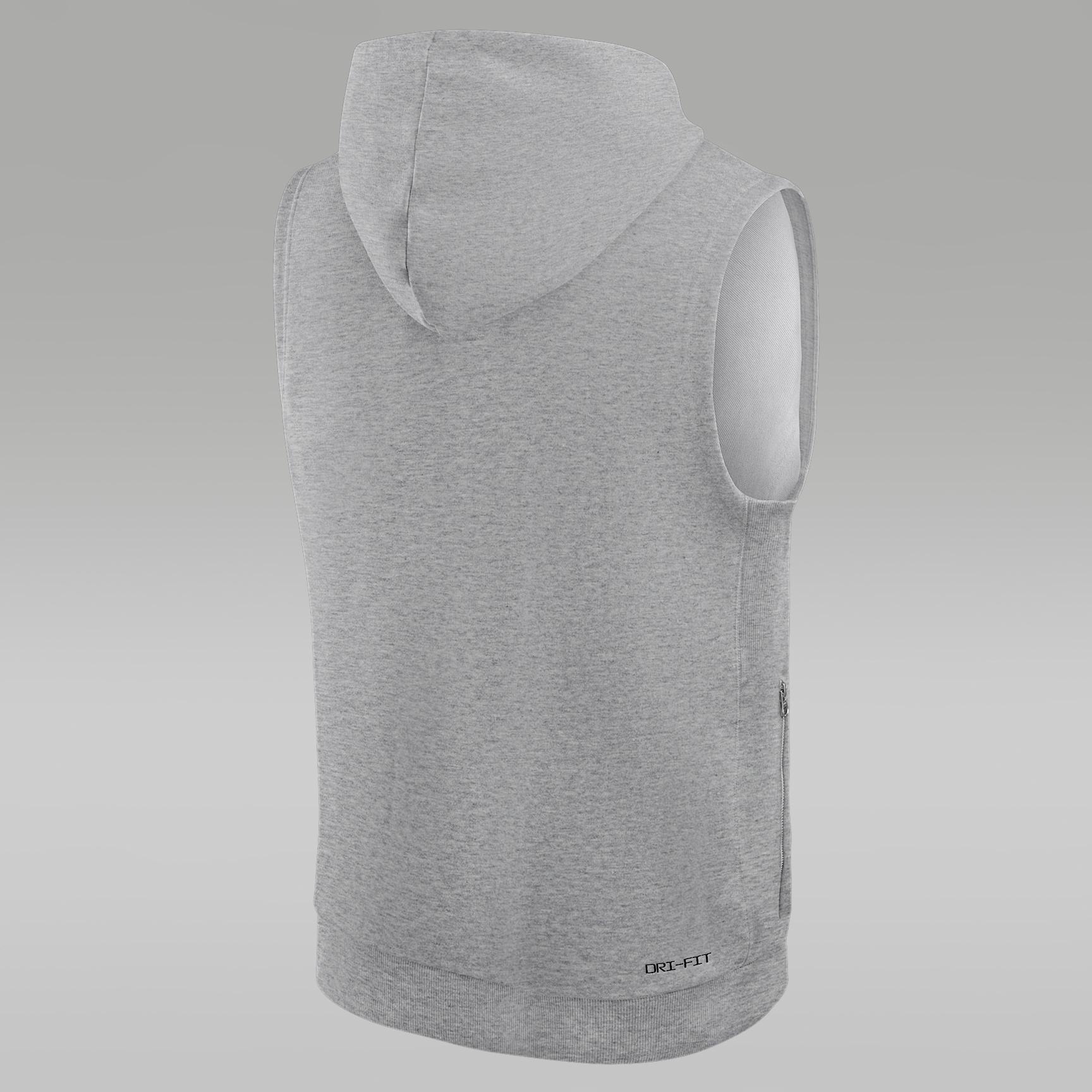 Men's Oklahoma Sideline Jordan Brand Dri-FIT College Sleeveless Pullover Hoodie Product Image