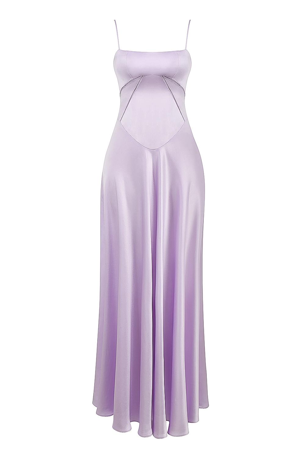 Anabella  orchid lace up maxi dress Product Image