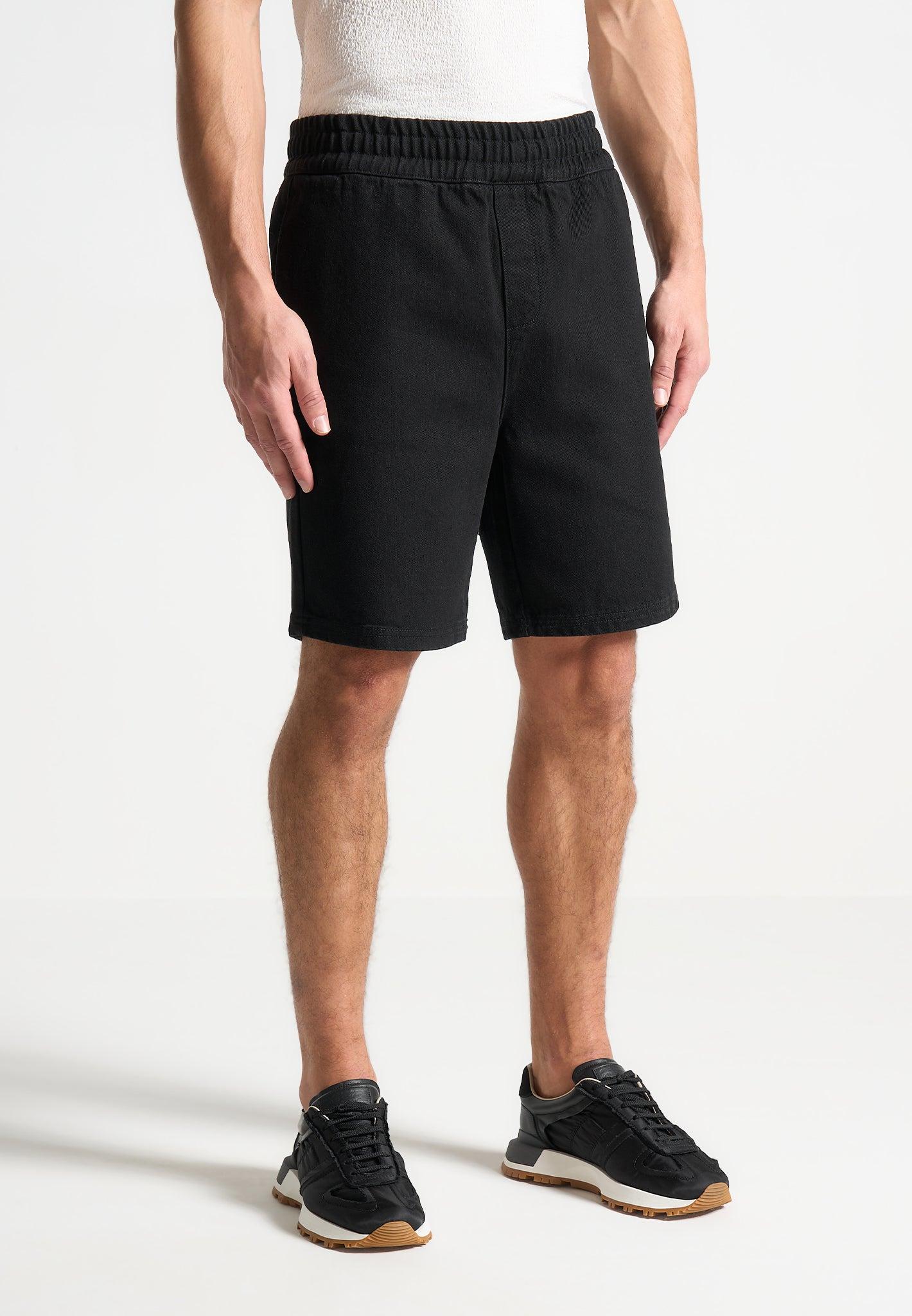 Denim Shorts - Black Male Product Image