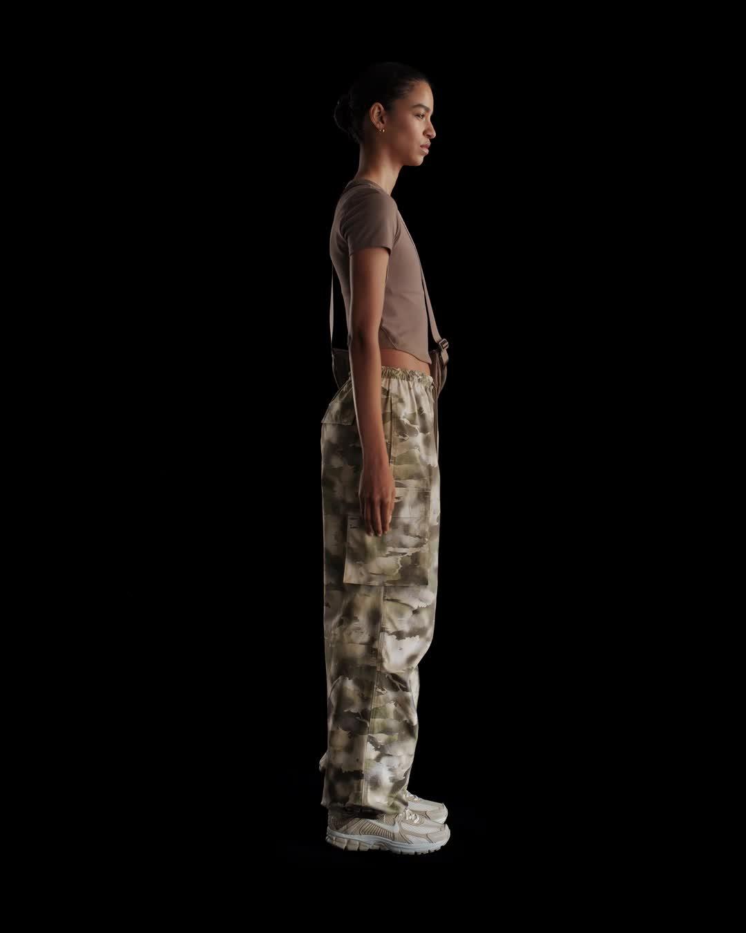 Women's Nike Sportswear Mid-Rise Oversized Camo Cargo Pants Product Image