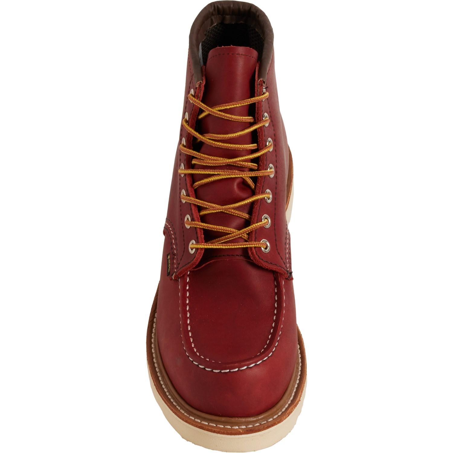 Red Wing 6” Classic Gore-Tex® Moc-Toe Boots - Waterproof, Leather, Factory 2nds (For Men) Product Image