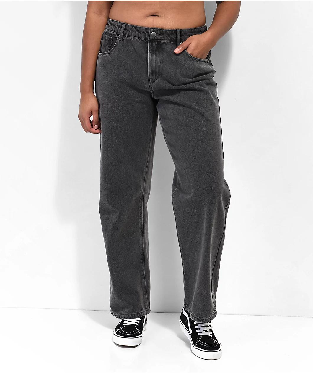 Empyre Zia Black Low-rise Vintage Straight Jeans Product Image