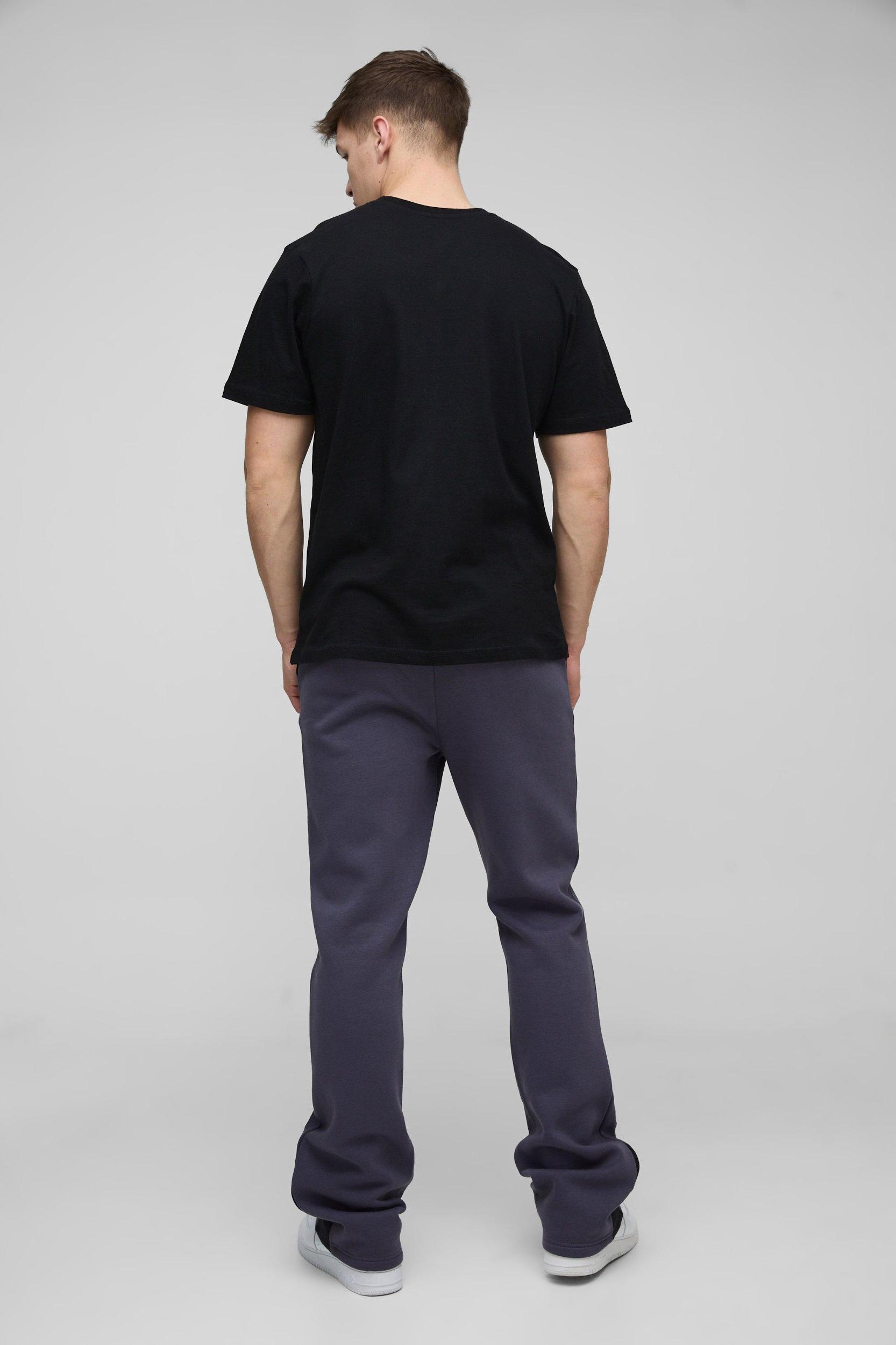 Tall Limited Slim Flare Cargo Gusset Sweatpants | boohooMAN USA Product Image