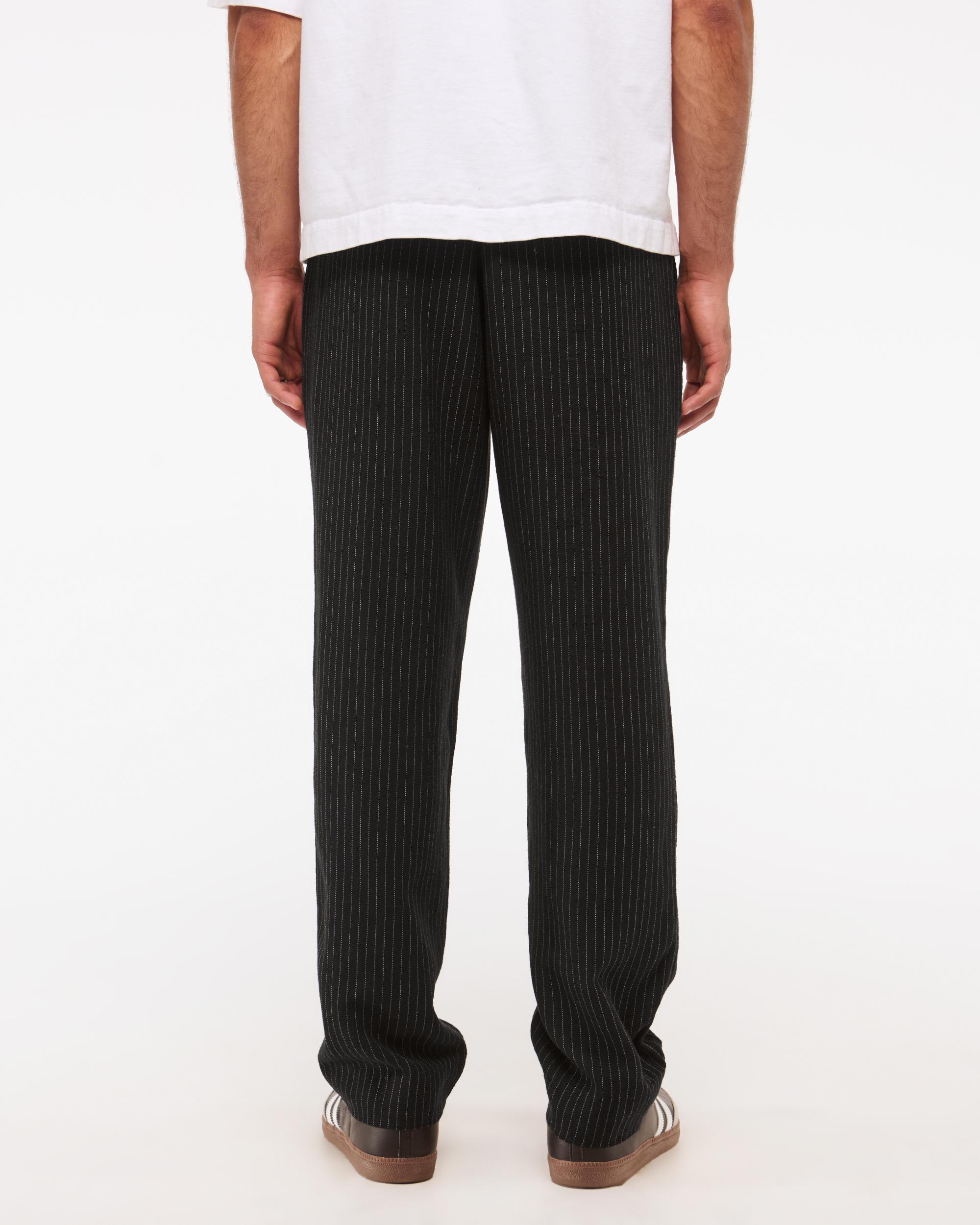 Loose Tailored Linen-Blend Pull-On Pant Product Image