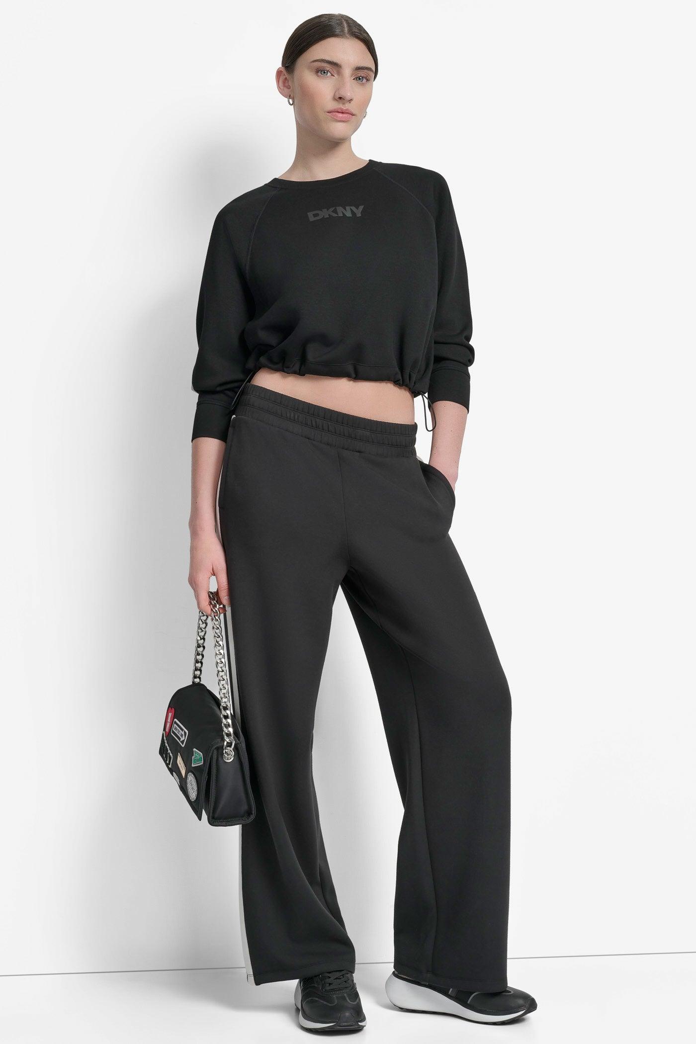 CROPPED DRAWSTRING-HEM SWEATSHIRT Product Image