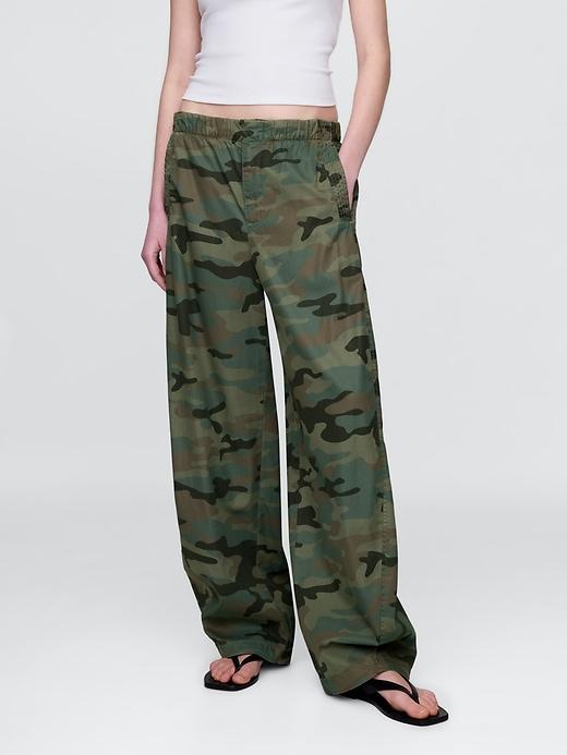 Mid Rise Barrel Parachute Pants Product Image