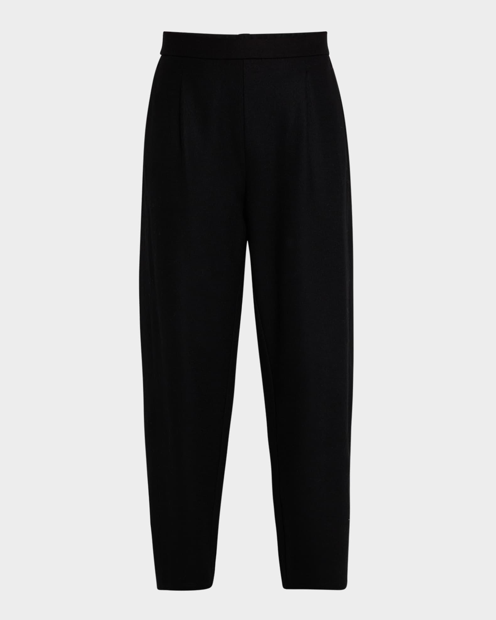 Cropped Wool Jersey Lantern Pants Product Image