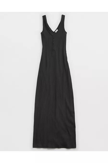 Aerie Double V Henley Bodycon Maxi Dress Women's Product Image