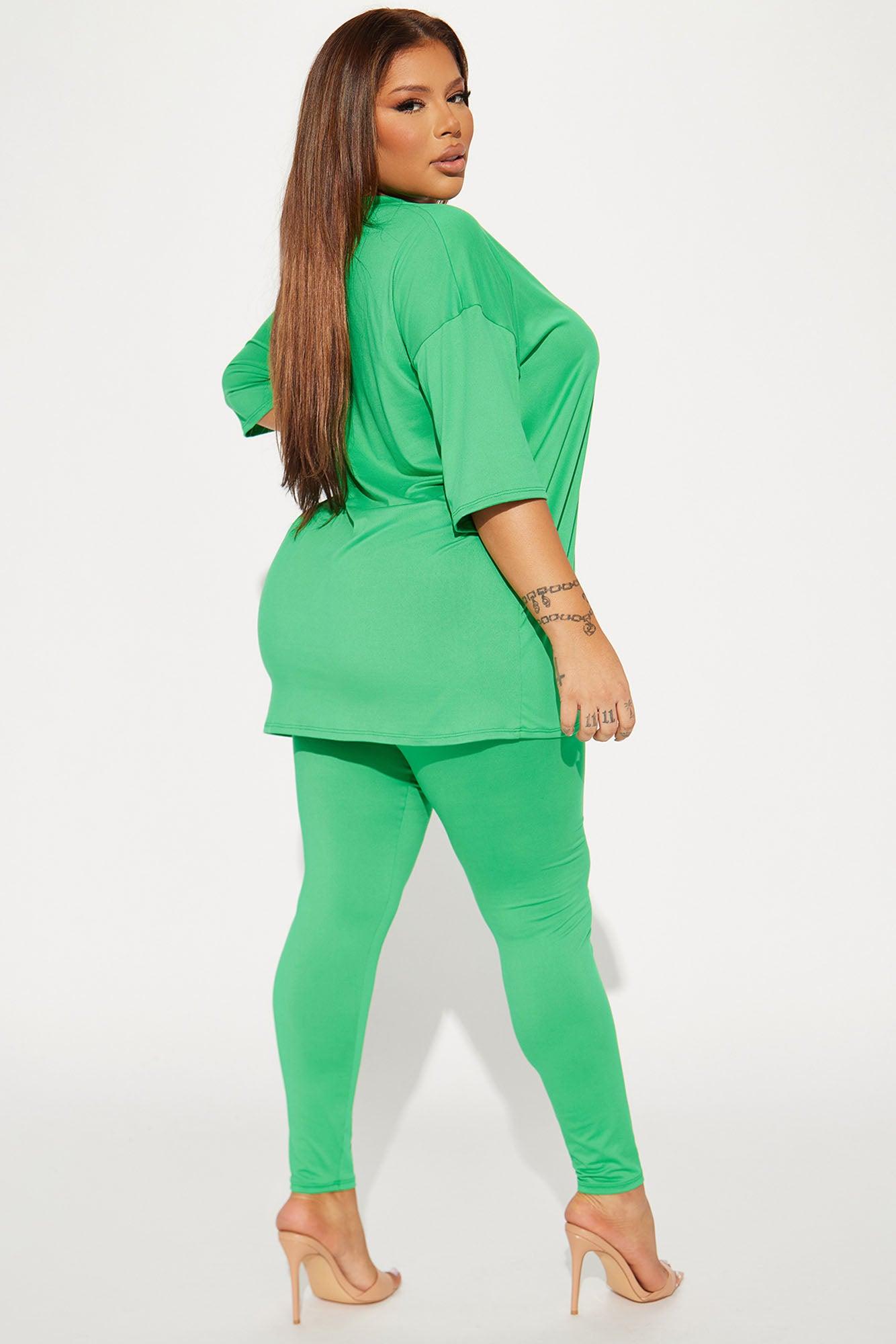 Weekend Vibes Legging Set - Green Product Image