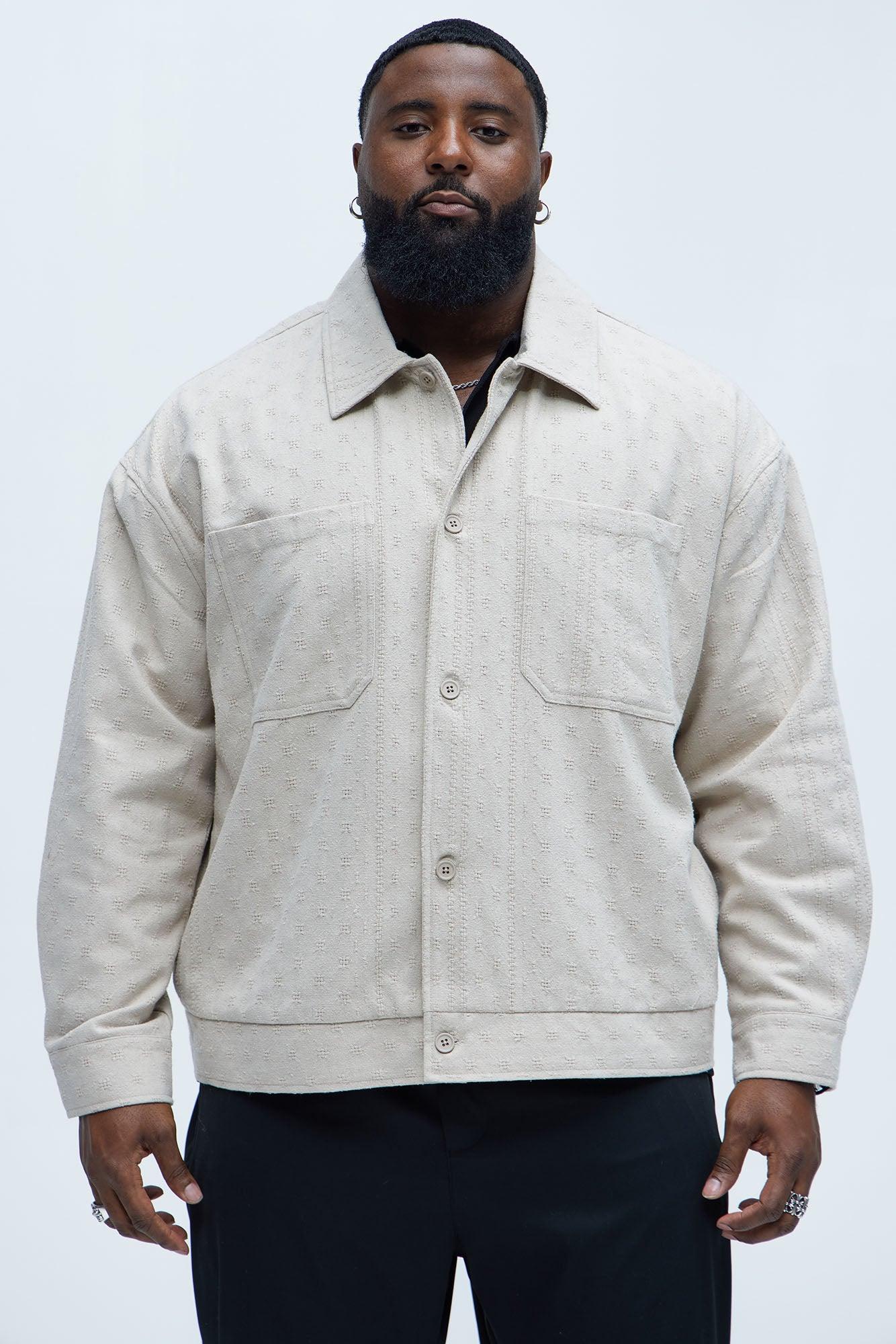 Taza Jacquard Jacket - Tan Product Image