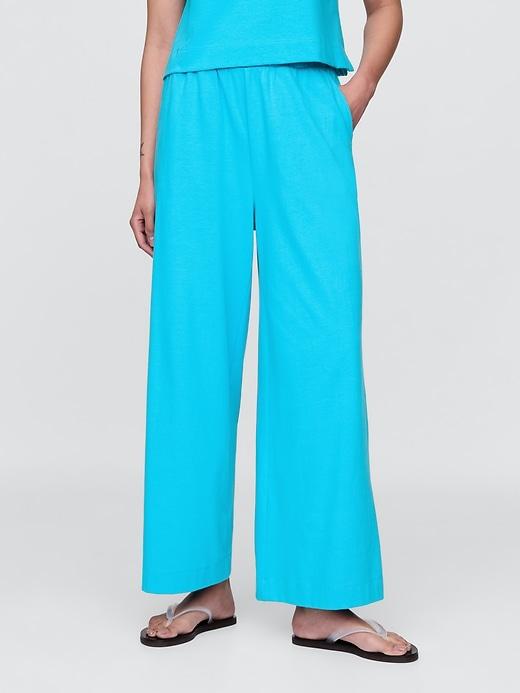 Heavyweight Organic Cotton Wide-Leg Pants Product Image