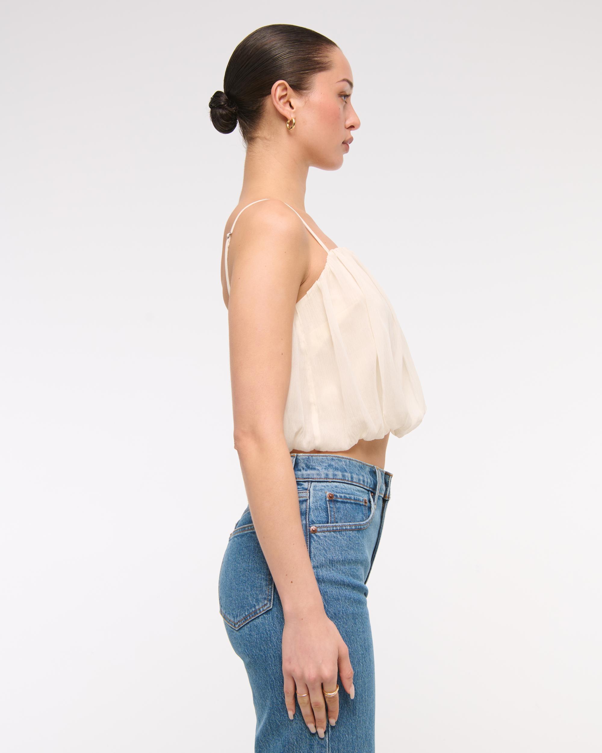 Sheer Bubble Hem Cami Product Image
