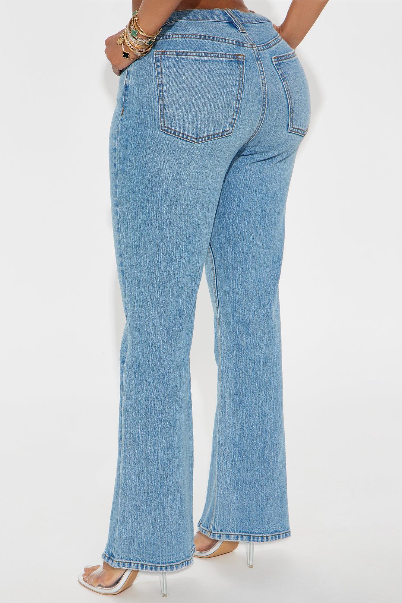 Keep It Real Ankle Flare Jeans - Medium Wash Product Image