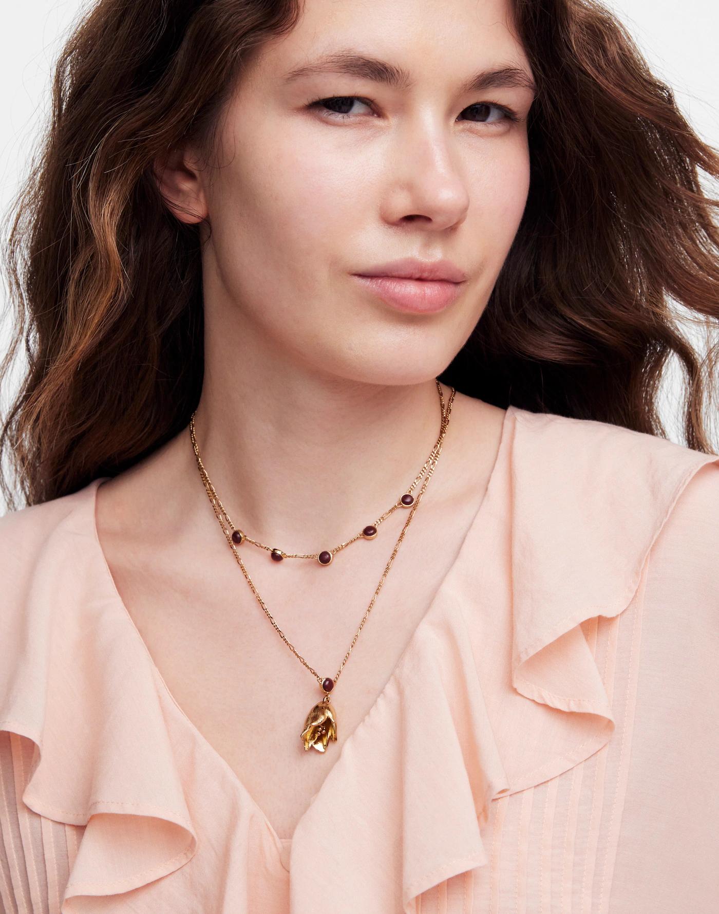 Two-Pack Semiprecious Lily Necklace Set Product Image