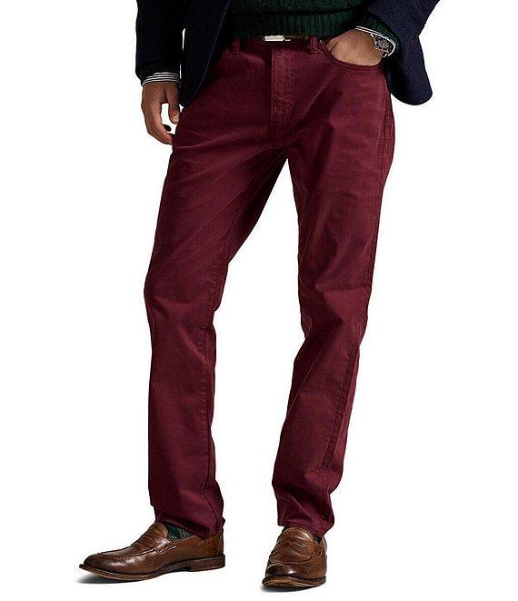 Polo Ralph Lauren Varick Slim Straight Stretch Sateen Pants Product Image