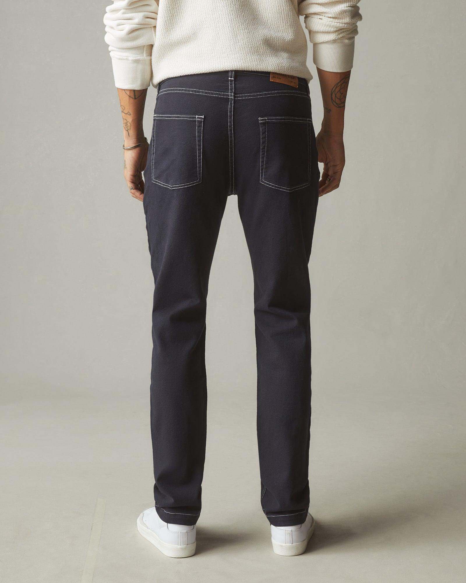 Men's Roughneck Pant Straight Contrast Stitch - Dark Navy Male Product Image