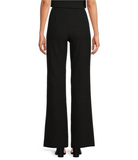 Trina Turk Chimayo High Waisted Side Zip Flared Hem Pants Product Image
