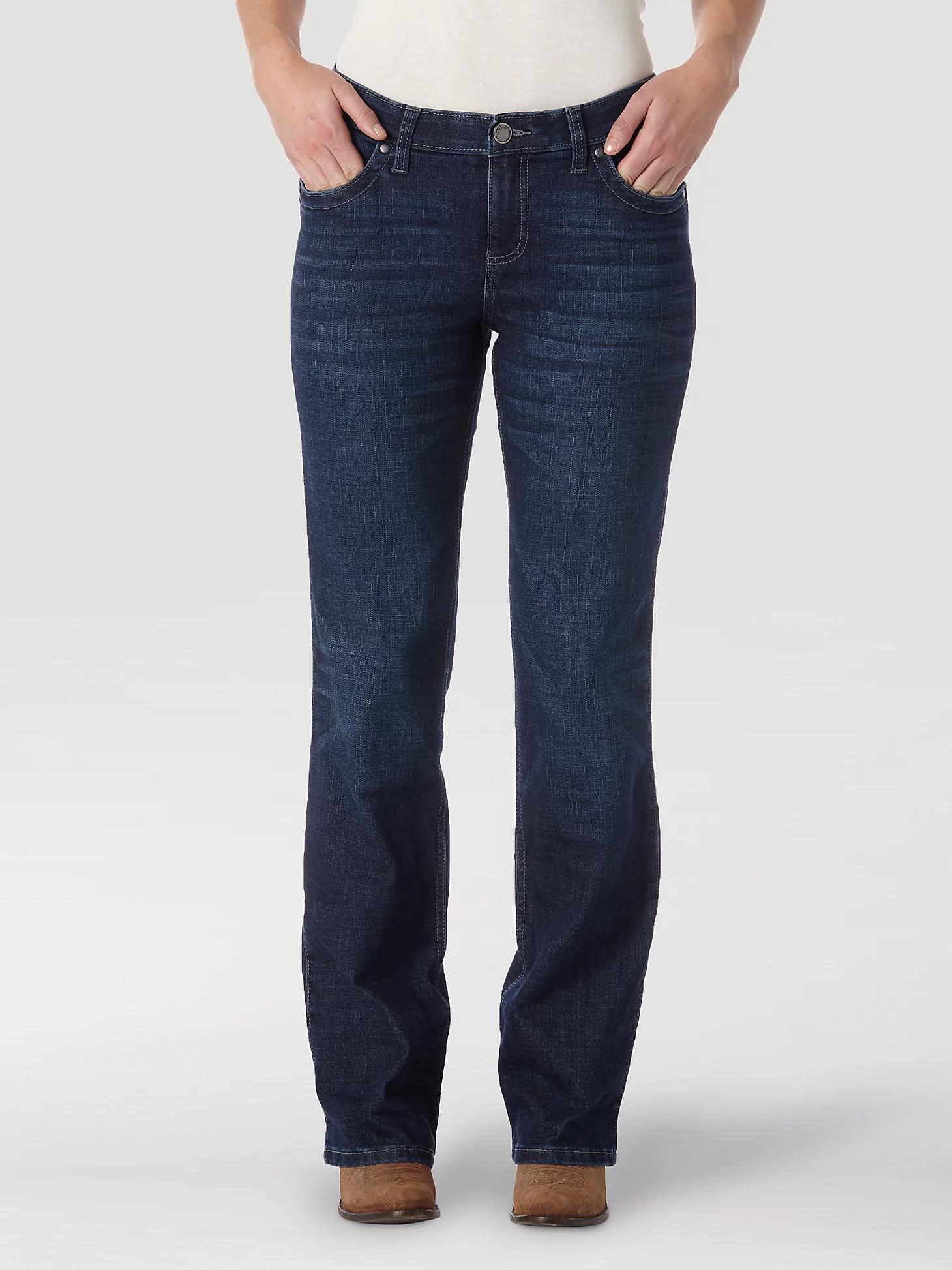 Women's Wrangler® Ultimate Riding Jean Q-Baby Mid-Rise Bootcut | Women's JEANS | Wrangler® Product Image