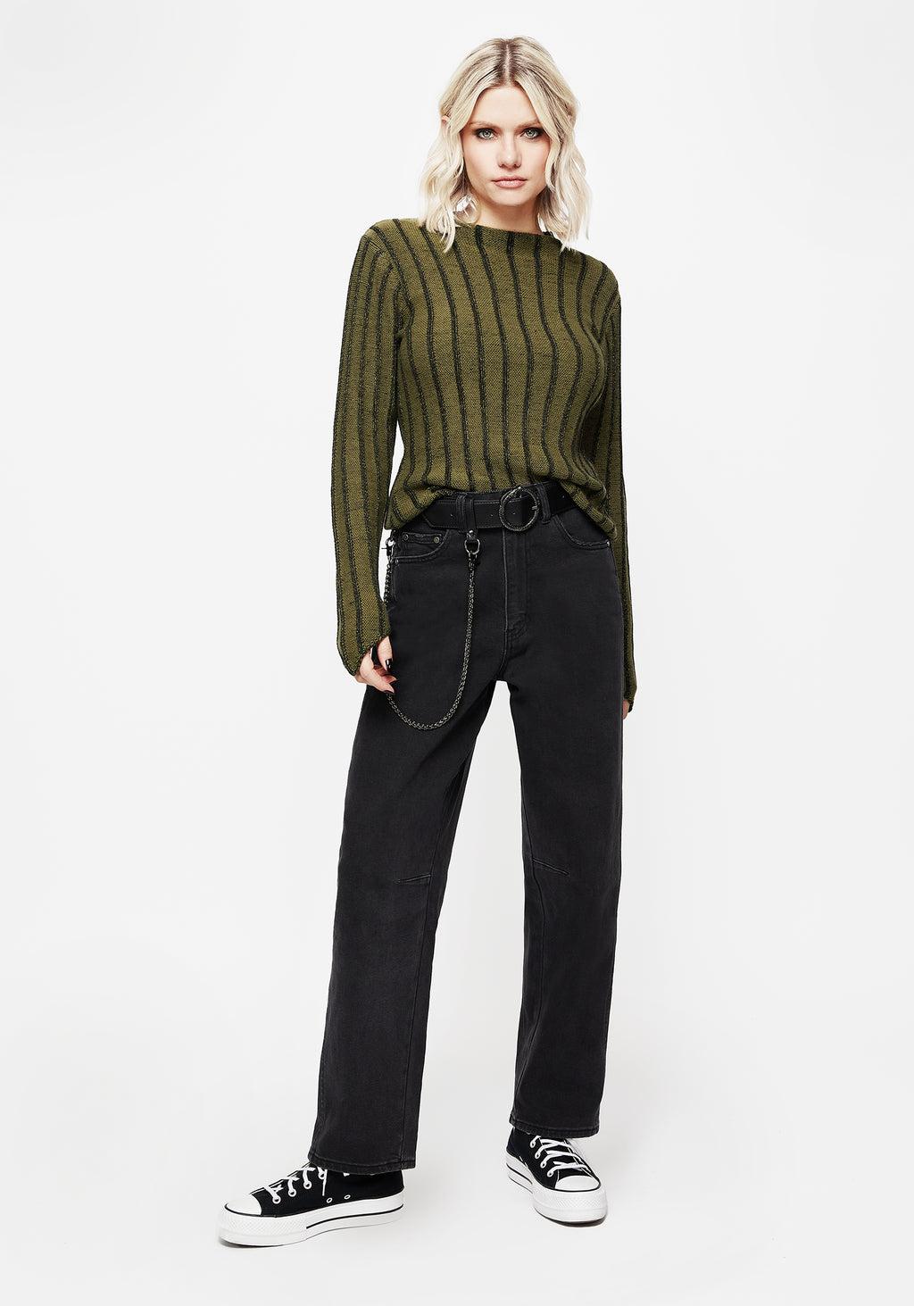 Malevolence Denim Barrel Leg Jeans Product Image