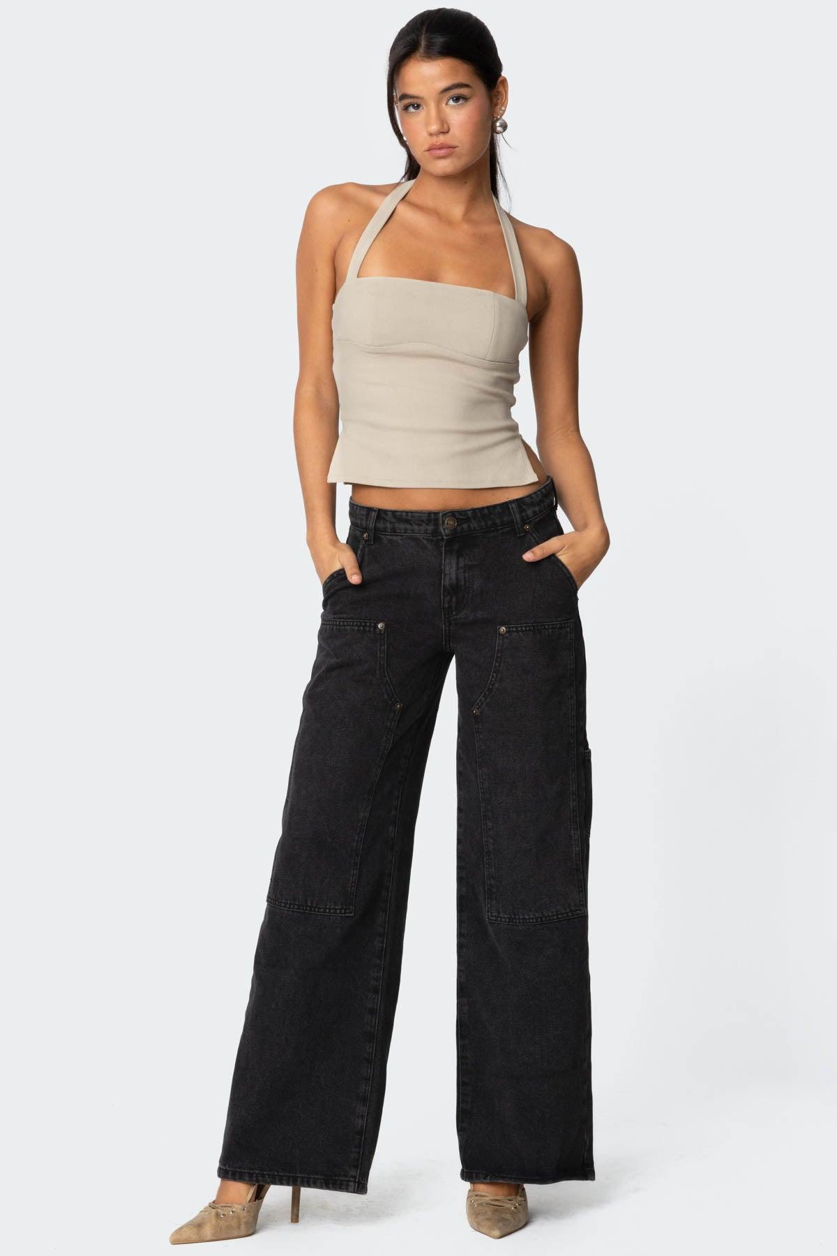 Ayla Low Rise Baggy Carpenter Jeans Product Image