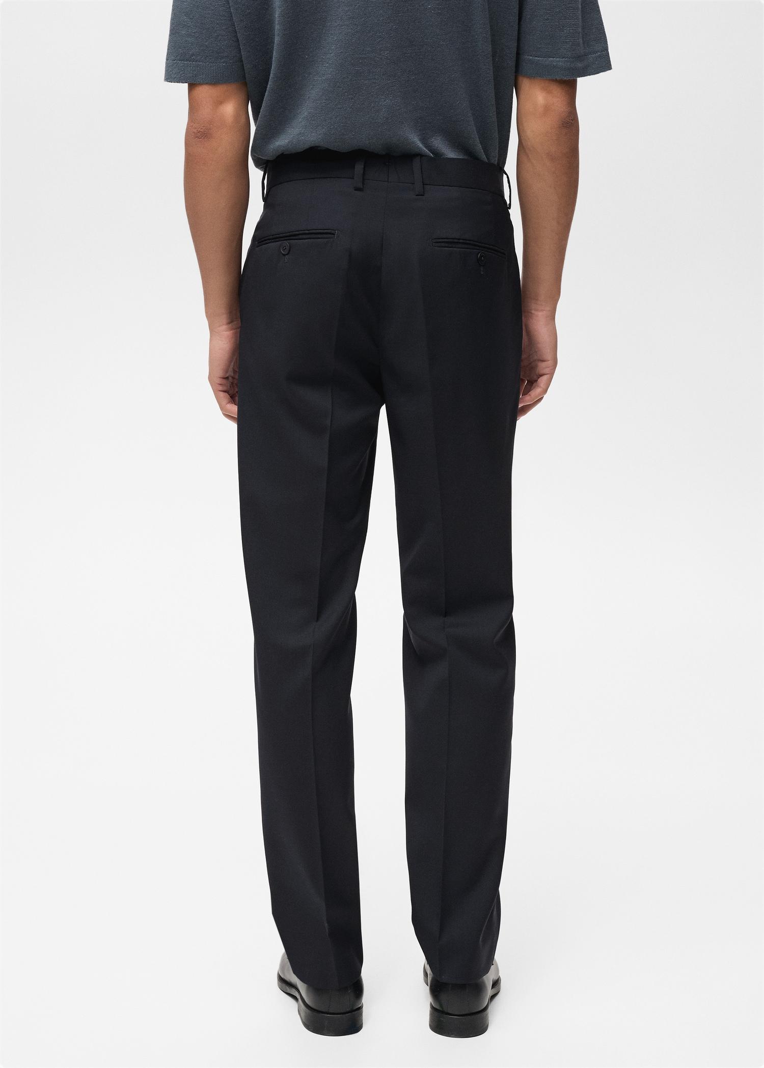 Cold wool slim-fit pants - Men | MANGO USA Product Image