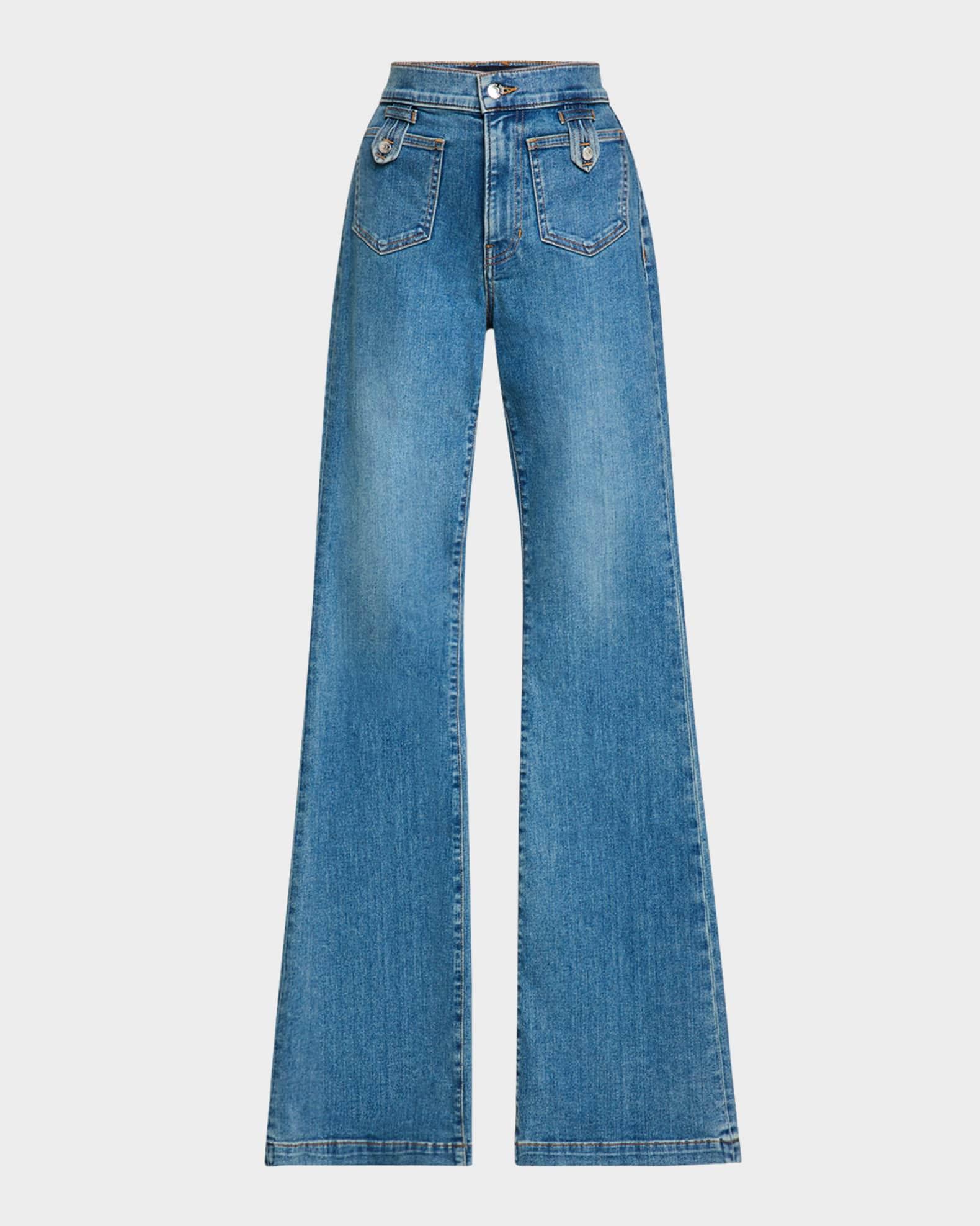 Beverly High-Rise Skinny Flare Jeans Product Image