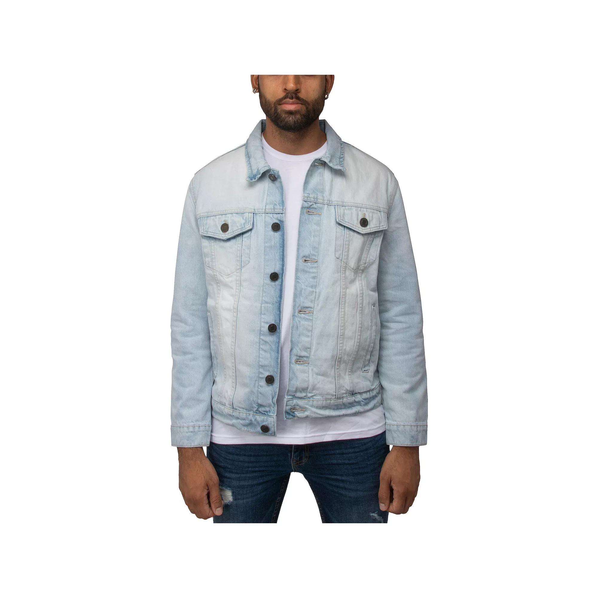 Men's Xray Washed Denim Jacket, Size: XL, Medium Blue Product Image
