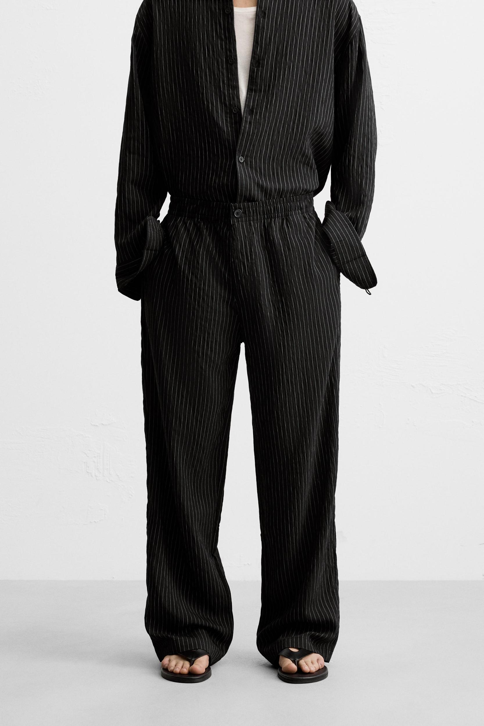 FLOWY STRIPED PANTS Product Image