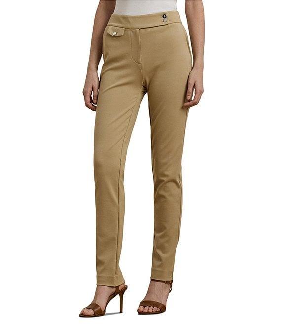 Lauren Ralph Lauren High Rise Ponte Knit Ankle Pants Product Image