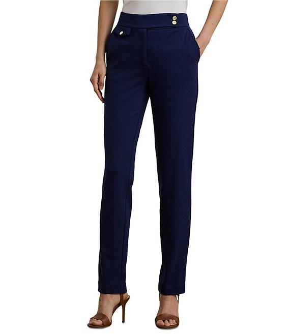 Lauren Ralph Lauren Stretch Ponte High-Rise Tapered Pants Product Image
