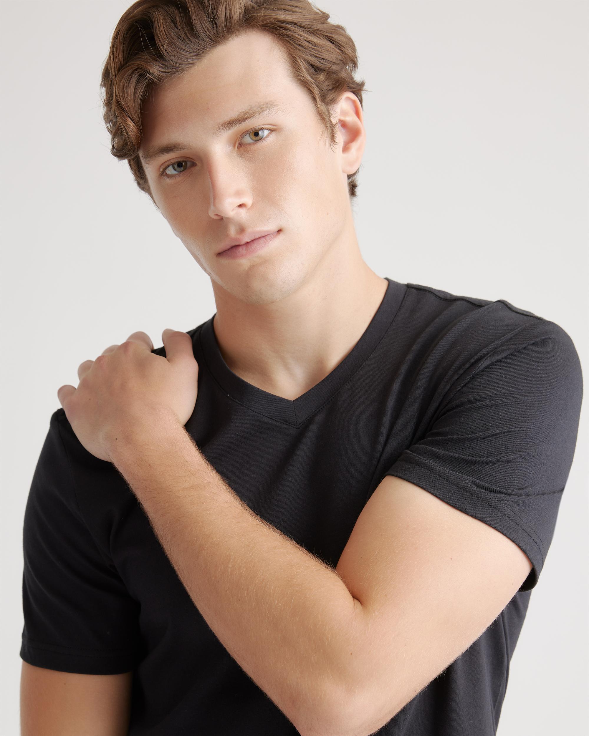 Quince | Men's Cotton Modal V-Neck T-Shirt Product Image