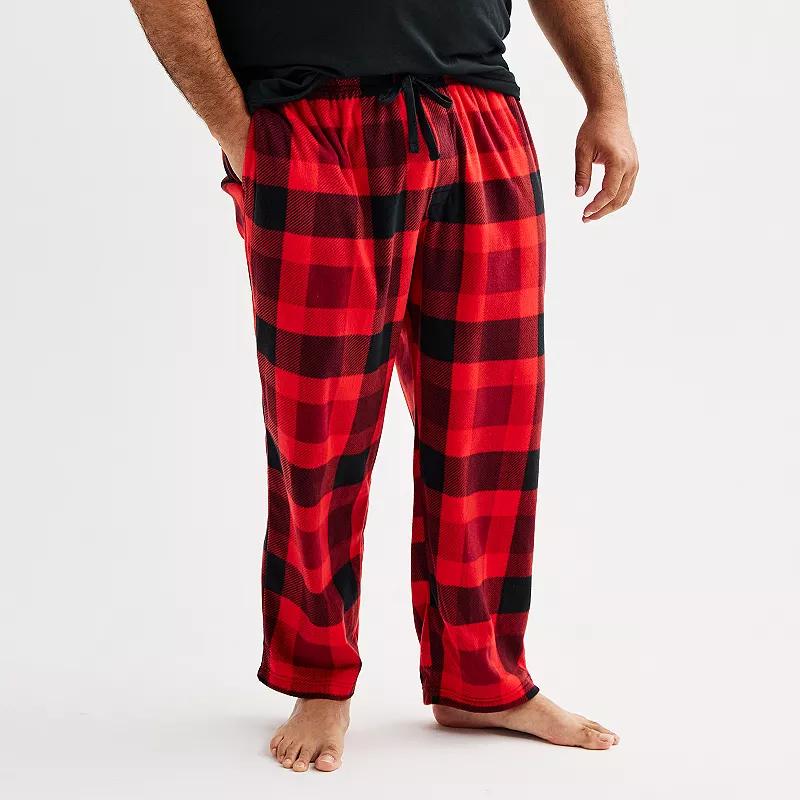 Big & Tall Sonoma Goods For Life® Microfleece Pajama Pants, Men's,  Product Image