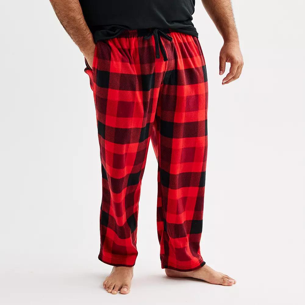 Big & Tall Sonoma Goods For Life® Microfleece Pajama Pants, Men's,  Product Image