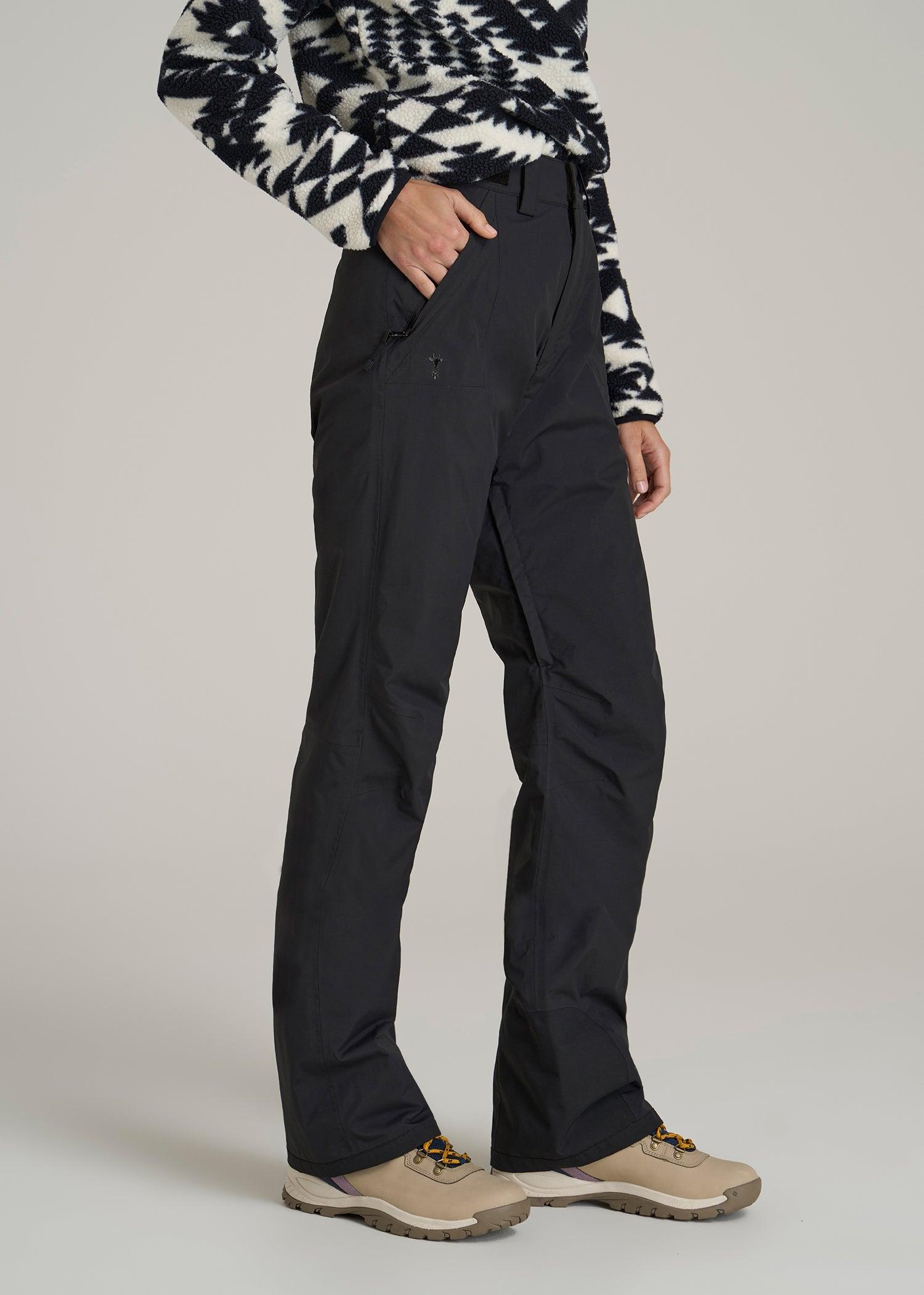 Snow Pants for Tall Women in Black Female Product Image