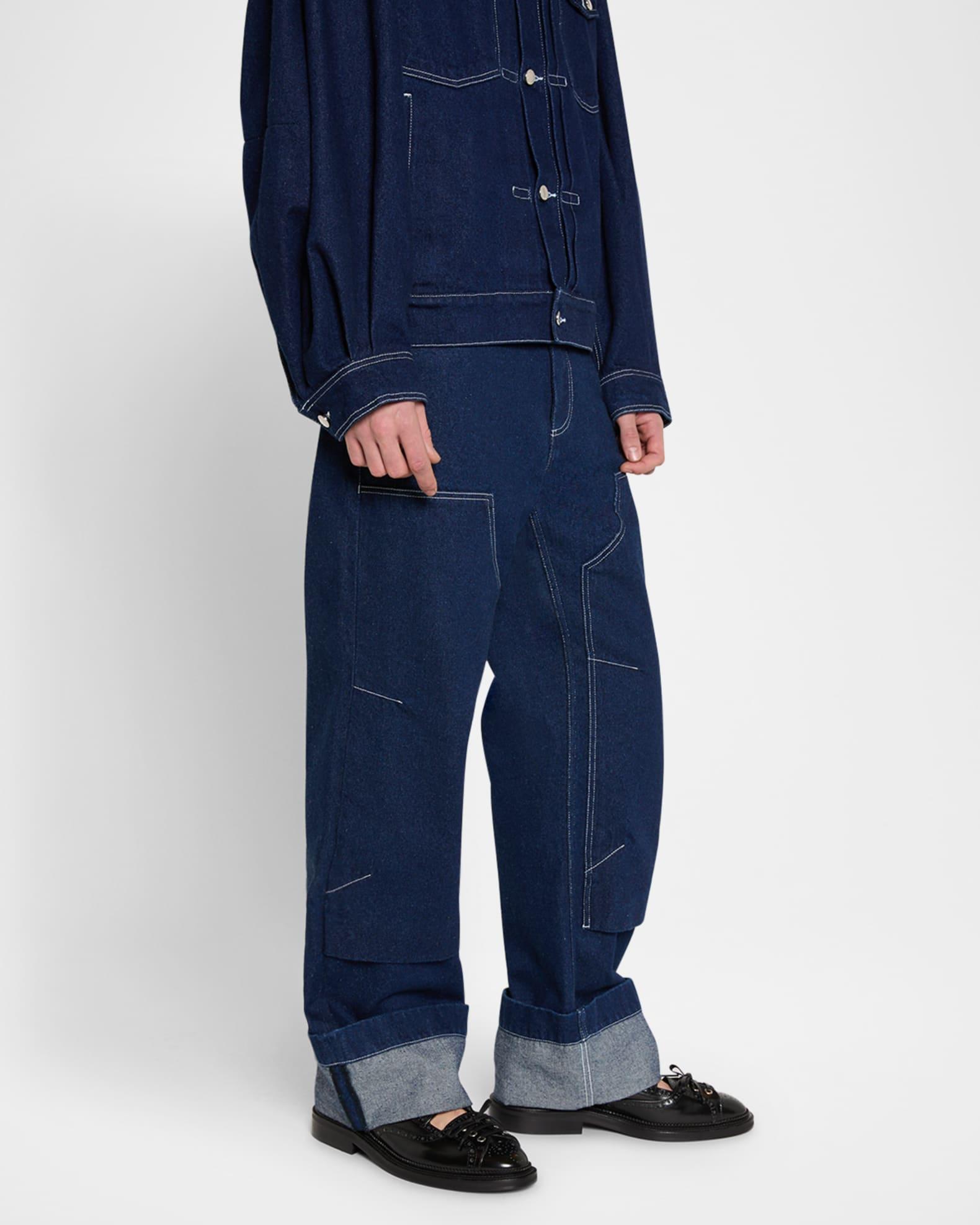 Men's Embellished Straight-Leg Workwear Jeans Product Image