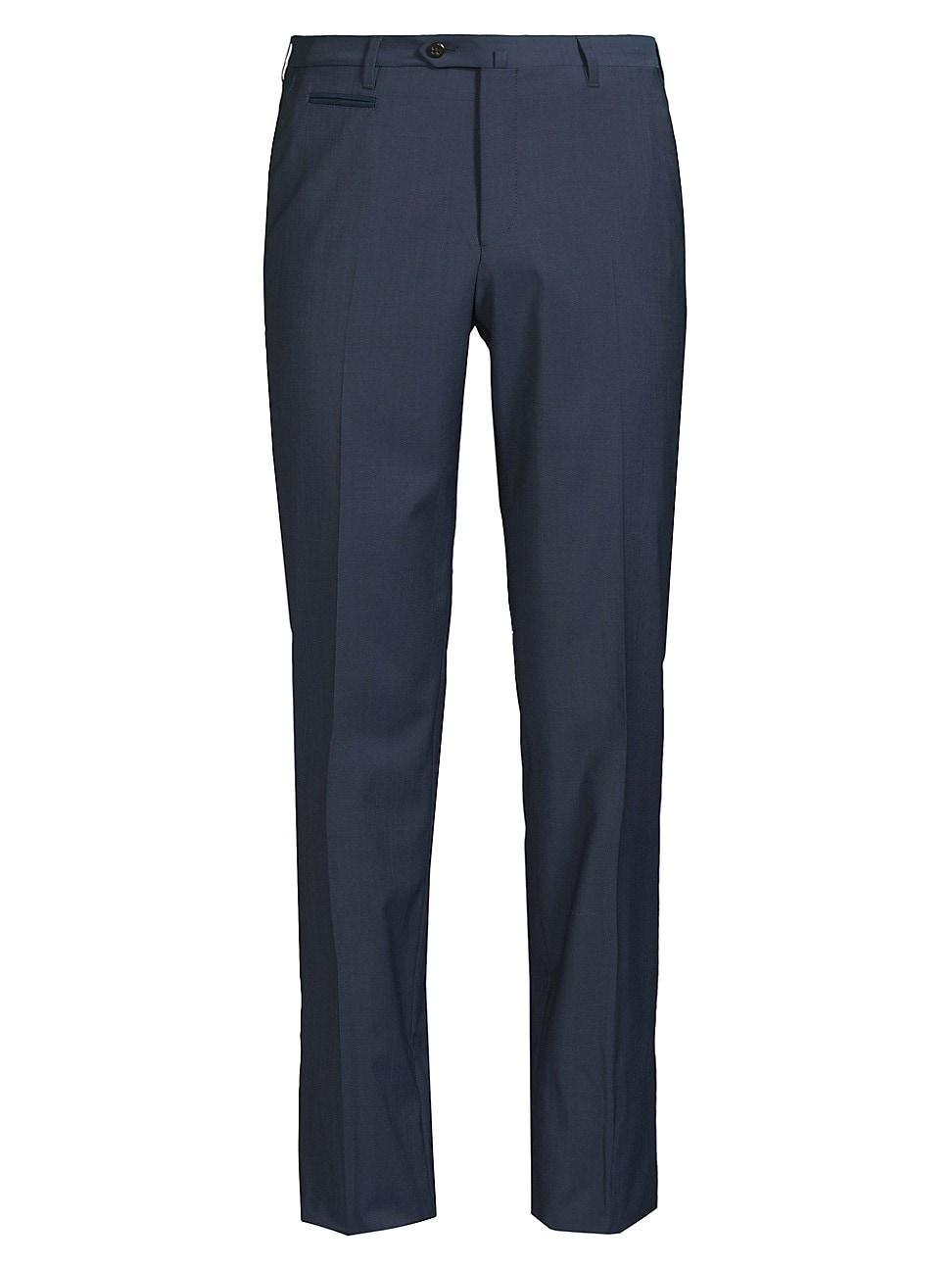 Mens Stretch-Wool Trousers Product Image