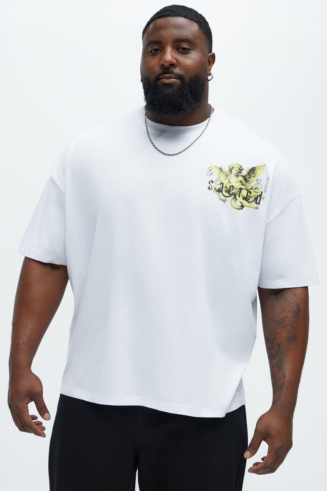 Sacred Eternal Oversized Short Sleeve Tee - White Product Image