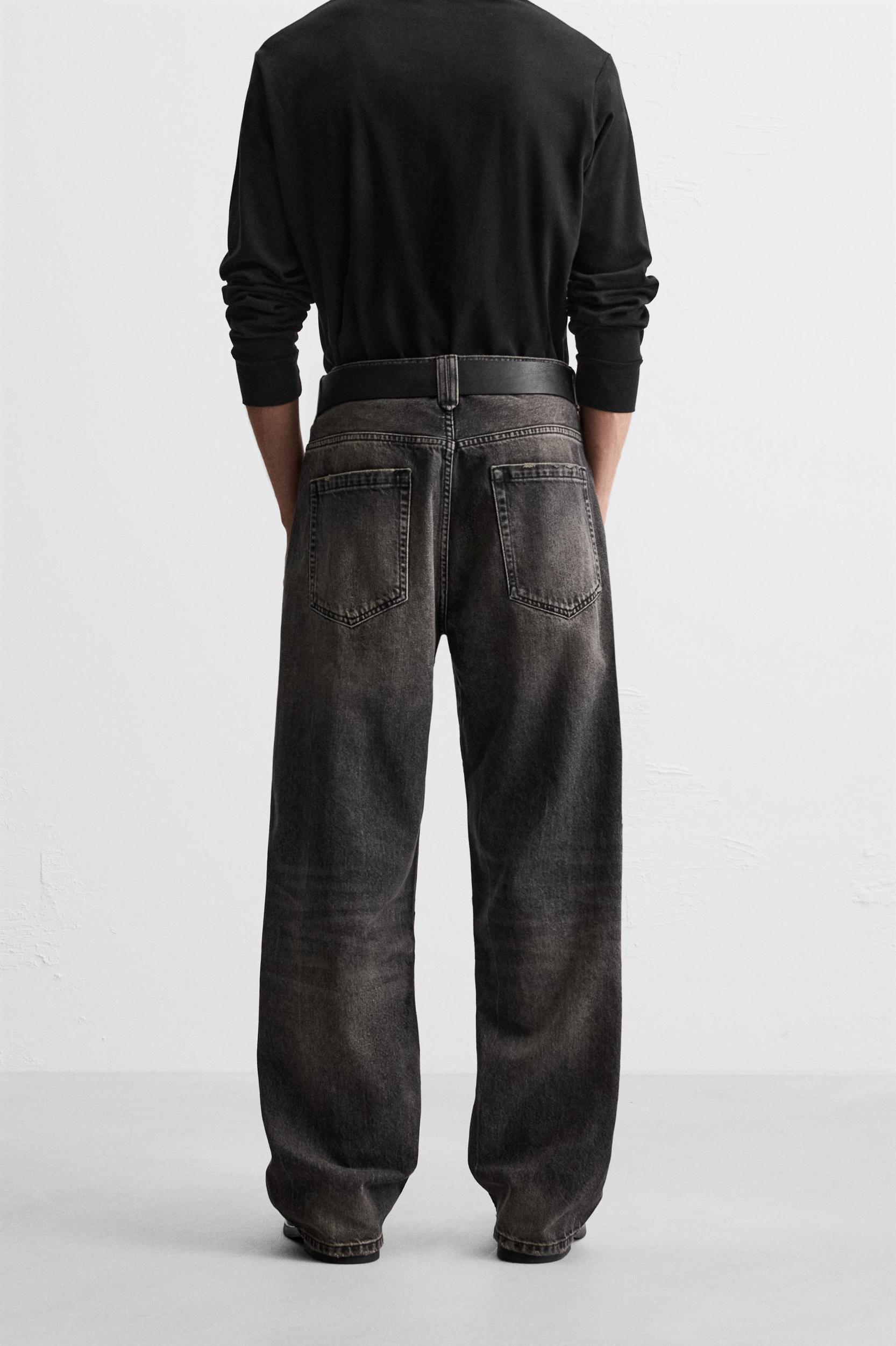 BAGGY FIT JEANS WITH SEAMS Product Image