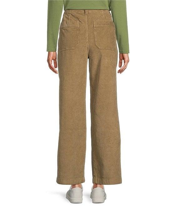 L.L.Bean Corduroy Wide Leg High Rise Pocket Pants Product Image