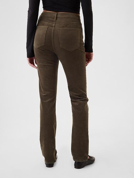 High Rise Corduroy Vintage Slim Pants Product Image