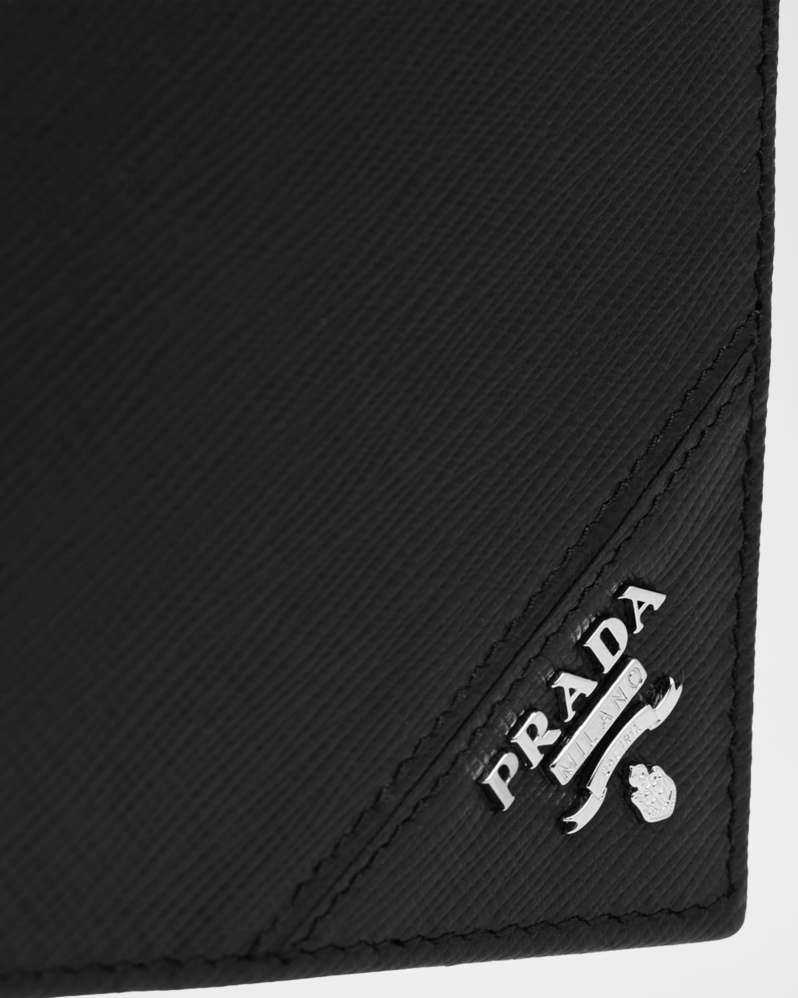 Men's Saffiano Metal Billfold Wallet with ID Window Product Image