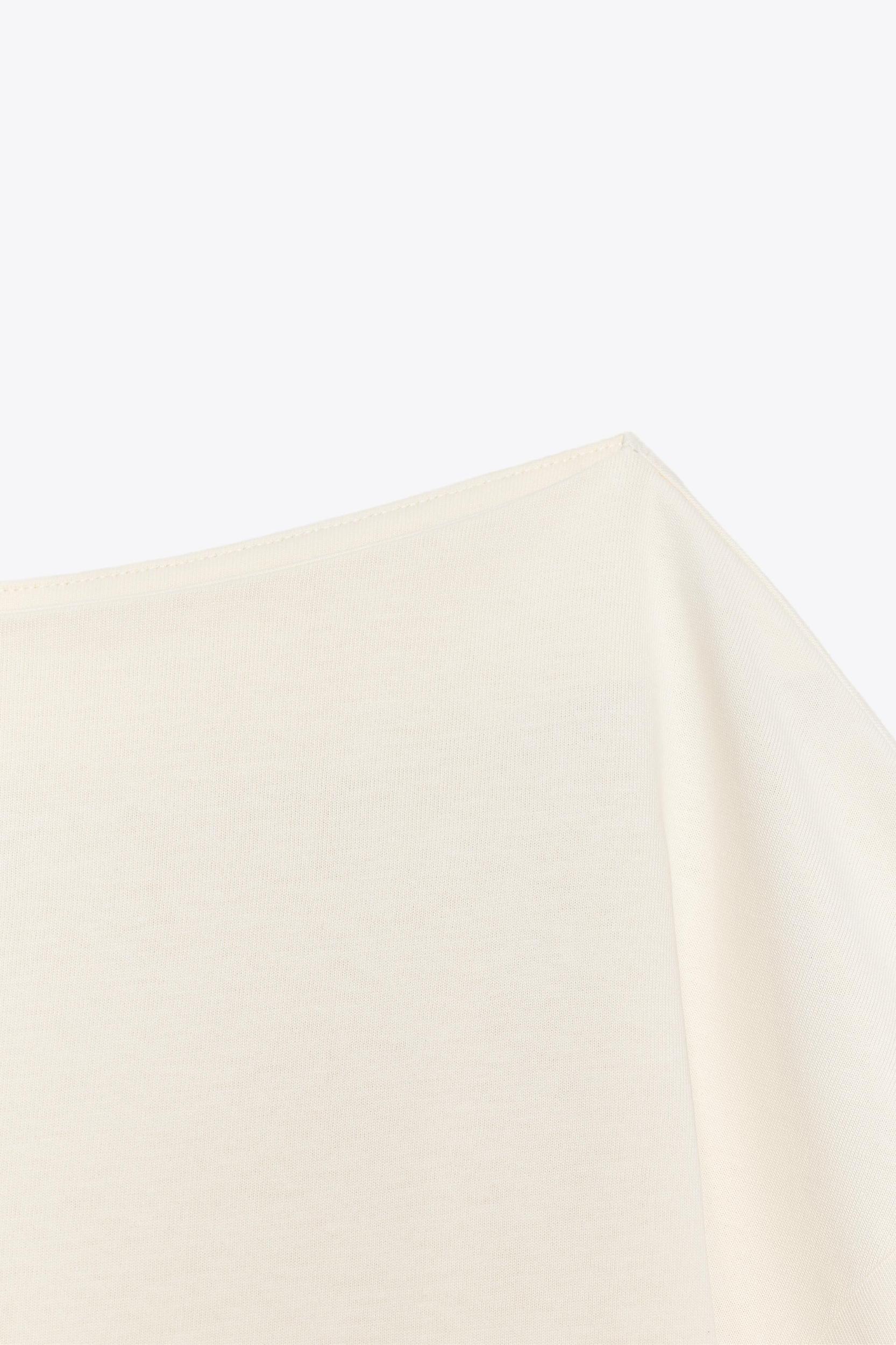 BOAT NECK COTTON T-SHIRT Product Image