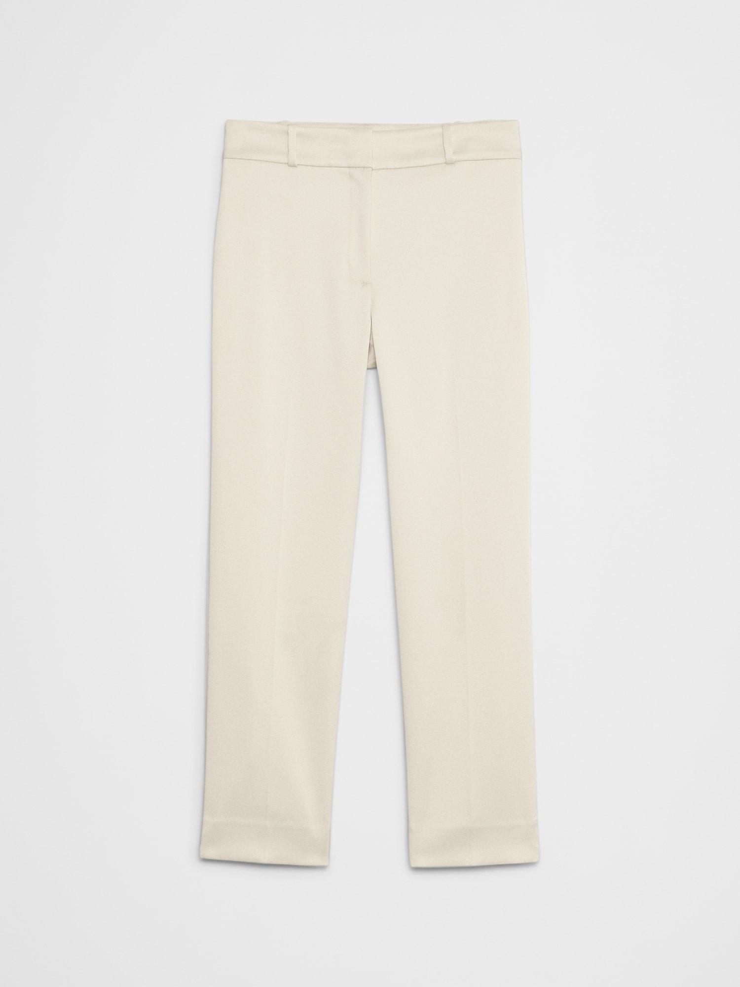 Satin High-Rise Straight Trouser Product Image